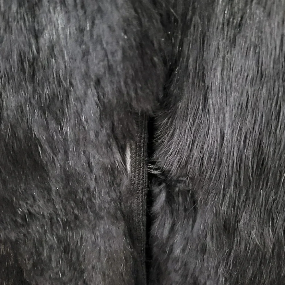 Nanette Lepore Luscious Rabbit Fur Knit Coat